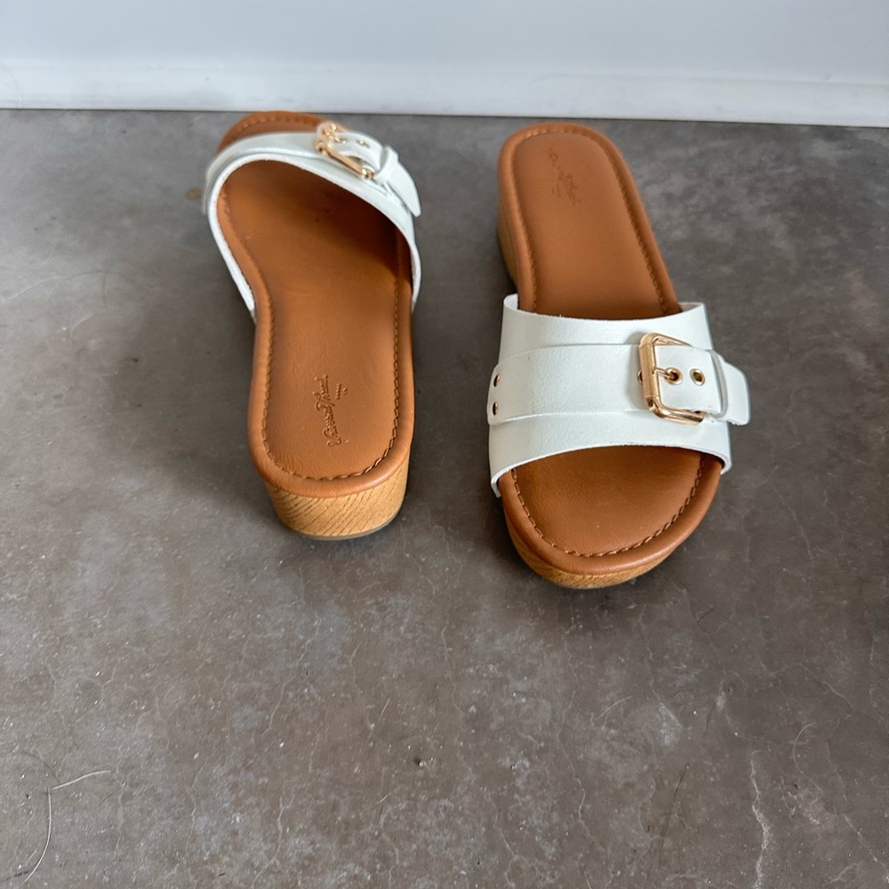 White sandal